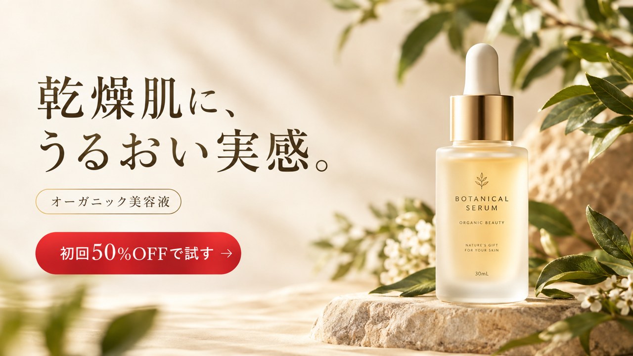 AIが生成した広告バナー